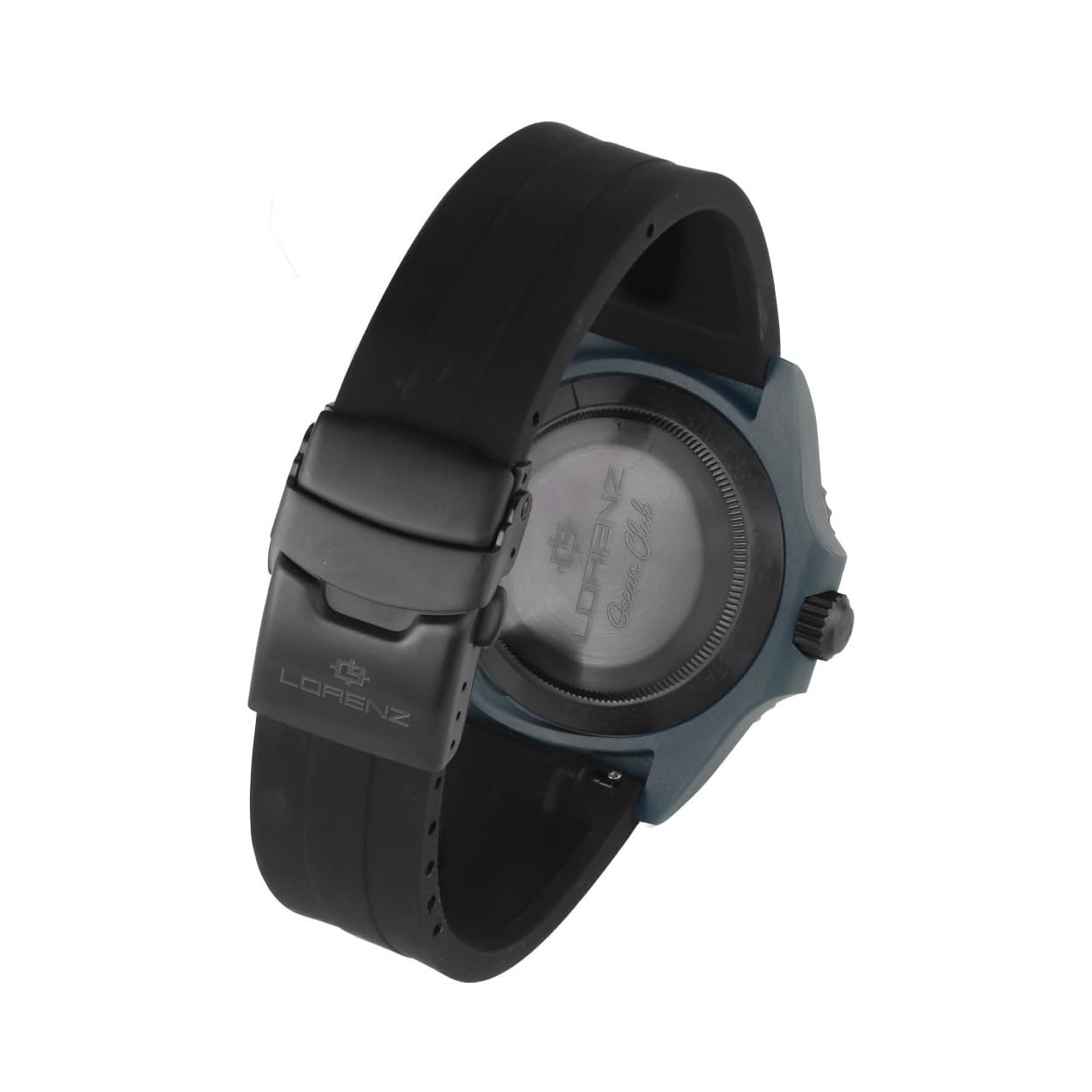 Lorenz Ocean Club 030268DD - Orologio Sportivo da Uomo al Quarzo - Orologio con cassa in superlega Soft Touch grigia - Cinturino in Gomma e chiusura deployante - Sub 100 metri - Cofanetto speciale sub