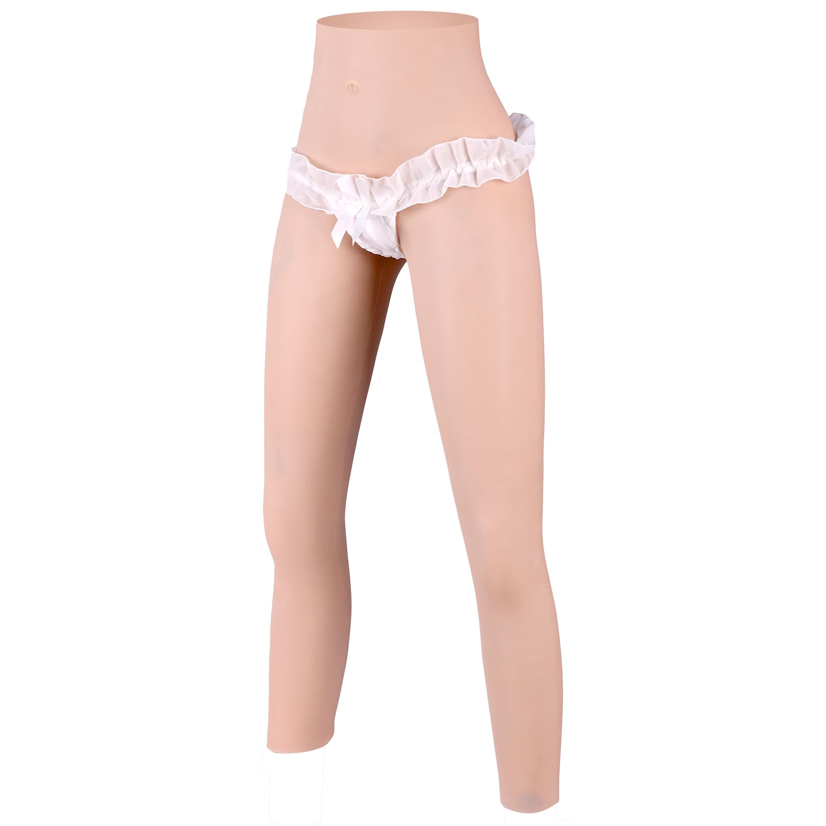 Culotte Silicone Réaliste avec Tuyau Travesti Faux Vagin Hanches Crossdresser Pantalon 7/8 Transgender Fausse Chatte Fesse Féminisé pour Hommes