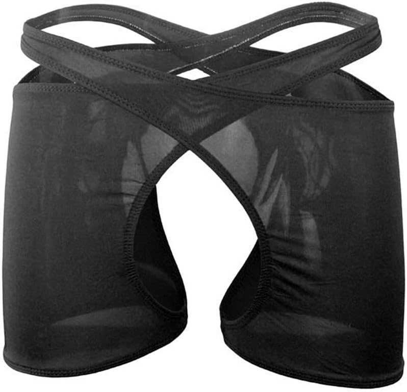 Men's Boxer Shorts Open Front Back Underwear Lingerie Funny Stocking
