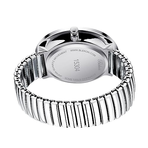 Montre tendance PC21J à cadran large et bracelet extensible sans fermoir