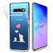 Produktbild Fanxwu Kompatibel mit Samsung Galaxy S10 Hülle TPU Silikon Klar Case Ultra Schlank Transparente Weich Handyhülle Anti-Kratzer Stoßfest Schutzhülle - Elefant und Kaninchen