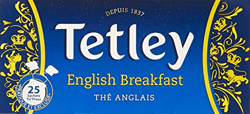 Tetley English Breakfast L'- Estuche (50 g, 4 unidades)