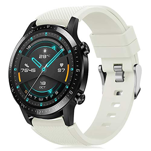 Image of XMUXI 22mm Watch Band Compatible with Huawei Watch GT6 GT5 /GT 4 46mm Nylon Strap Huawei Watch 4 Band for GTR 4 Venu 2 /3 /4,Vivoactive 4 Braided Watch Belt Parachute Metal Clasp(No Watch)