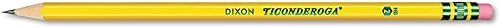 Miniatura 1 de TICONDEROGA - Lápices con revestimiento de madera sin afilar grafito 2 HB suave color amarillo paquete de 96 13872