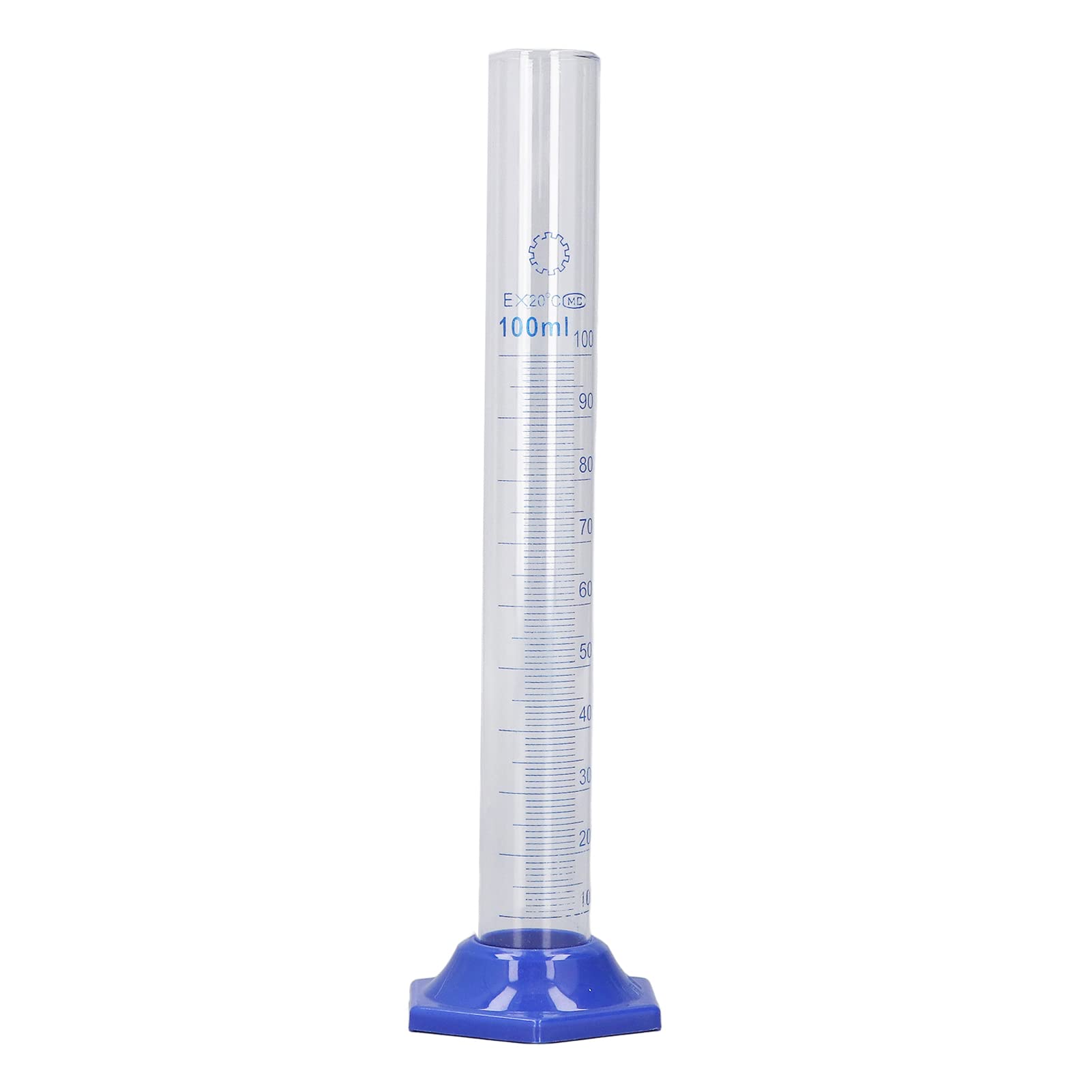 Cilindro graduato da 10 pezzi 100 ml, cilindro graduato in vetro borosilicato, cilindro graduato in vetro per progetti di laboratorio e cucine