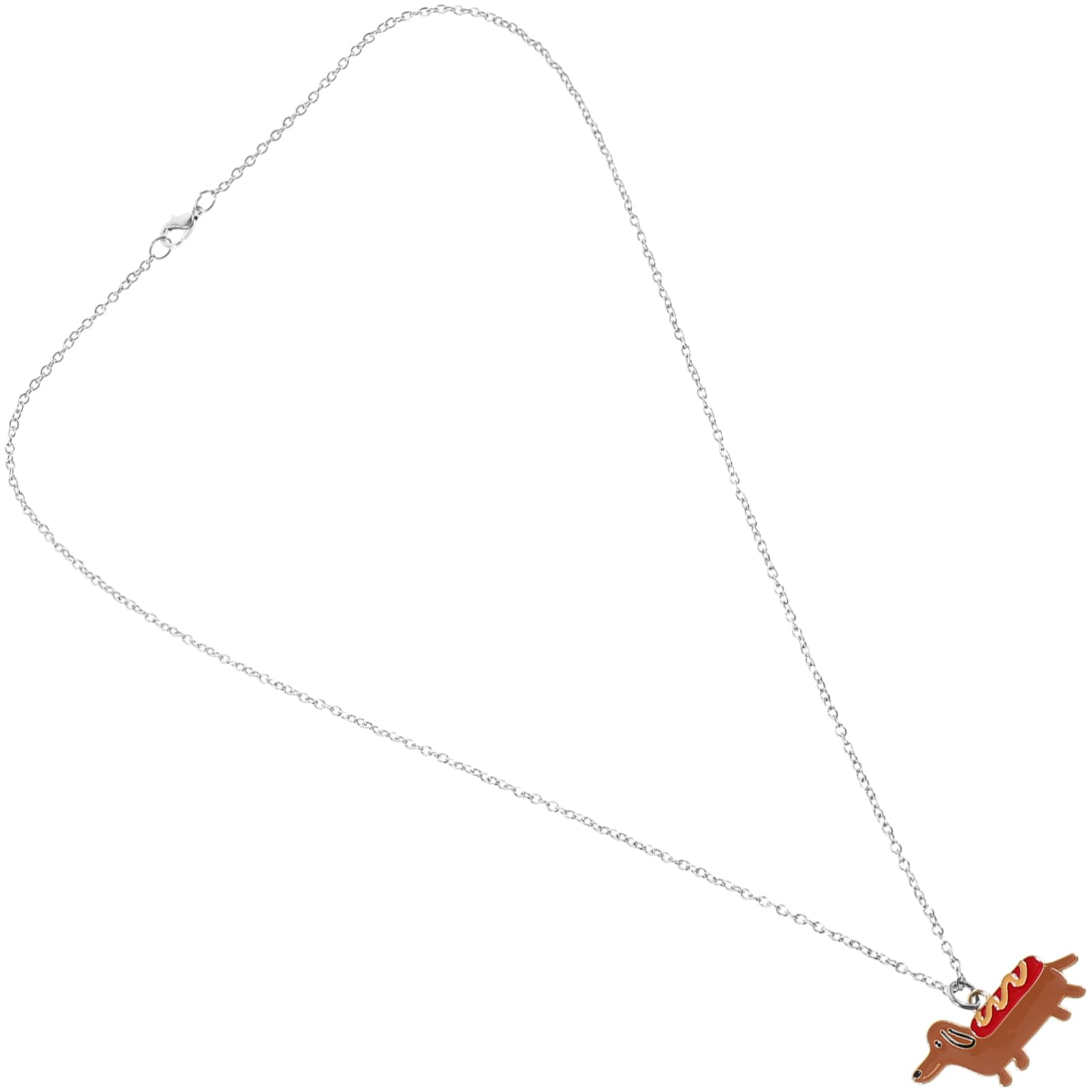 NOLITOY Alloy Dog Pendant Necklace for Men Chic Cartoon Design Durable and Elegant Pet Jewelry for Daily Wear and Special Occasions Unique present Idea for Dog Lovers