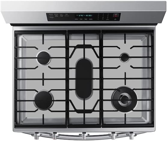 Stove Top Protector for Samsung Gas Range Stove Top, Custom Fit Ultra Thin Reusable Burner Splatter Spill Guard Protective Cover Liner in Silver - NX60A6711SG/AA