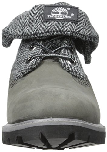 Timberland Men's Roll Top Fabric Winter Boot, Grey Nubuck