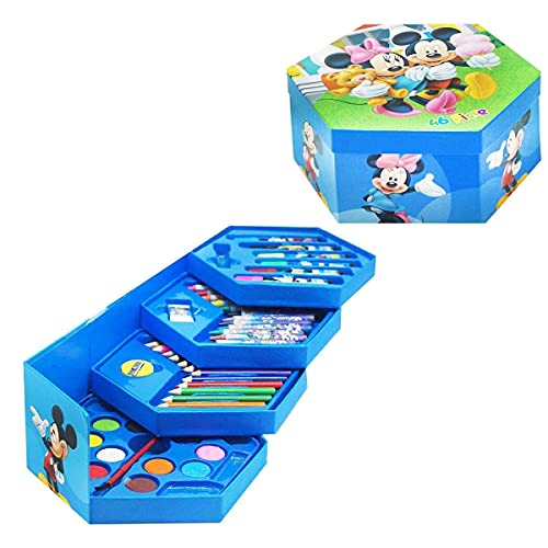 Image of Color Set 46 Pieces Art Craft Color Kit (Crayons, Water Color, Sketch Pens) for Kids (Multicolor) (Multi)