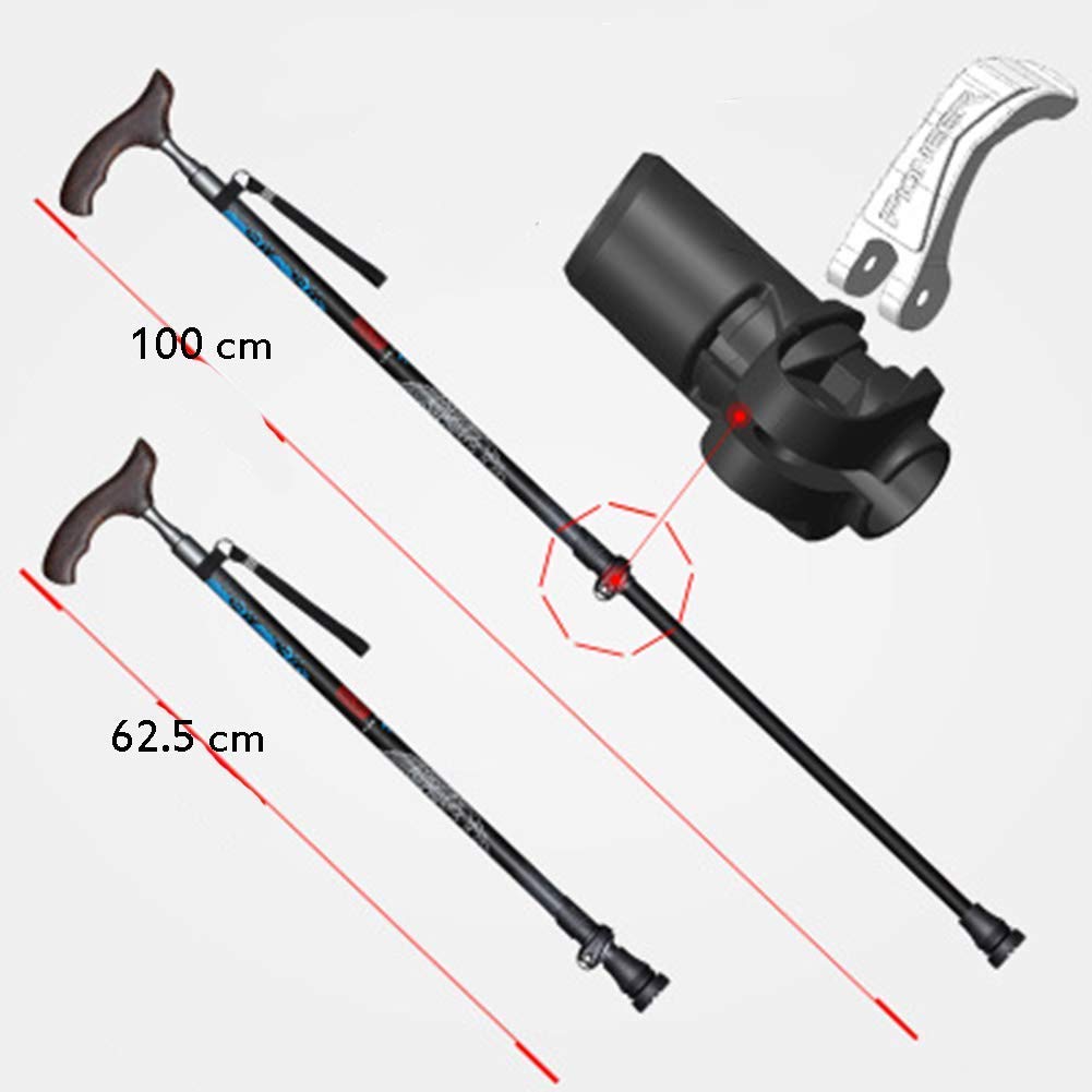 Stampelle in Lega di Alluminio, stampelle Regolabili, Manici in Legno, Materiale in Lega di Alluminio Leggero e Resistente, Il carico Massimo è di 100 kg, stampelle Times