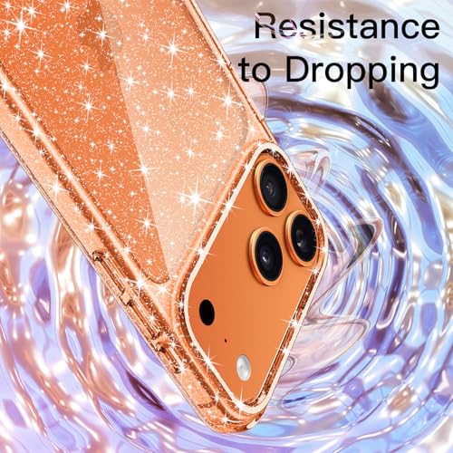 Image of JETech Glitter Case for iPhone 17 Pro Max, Orange