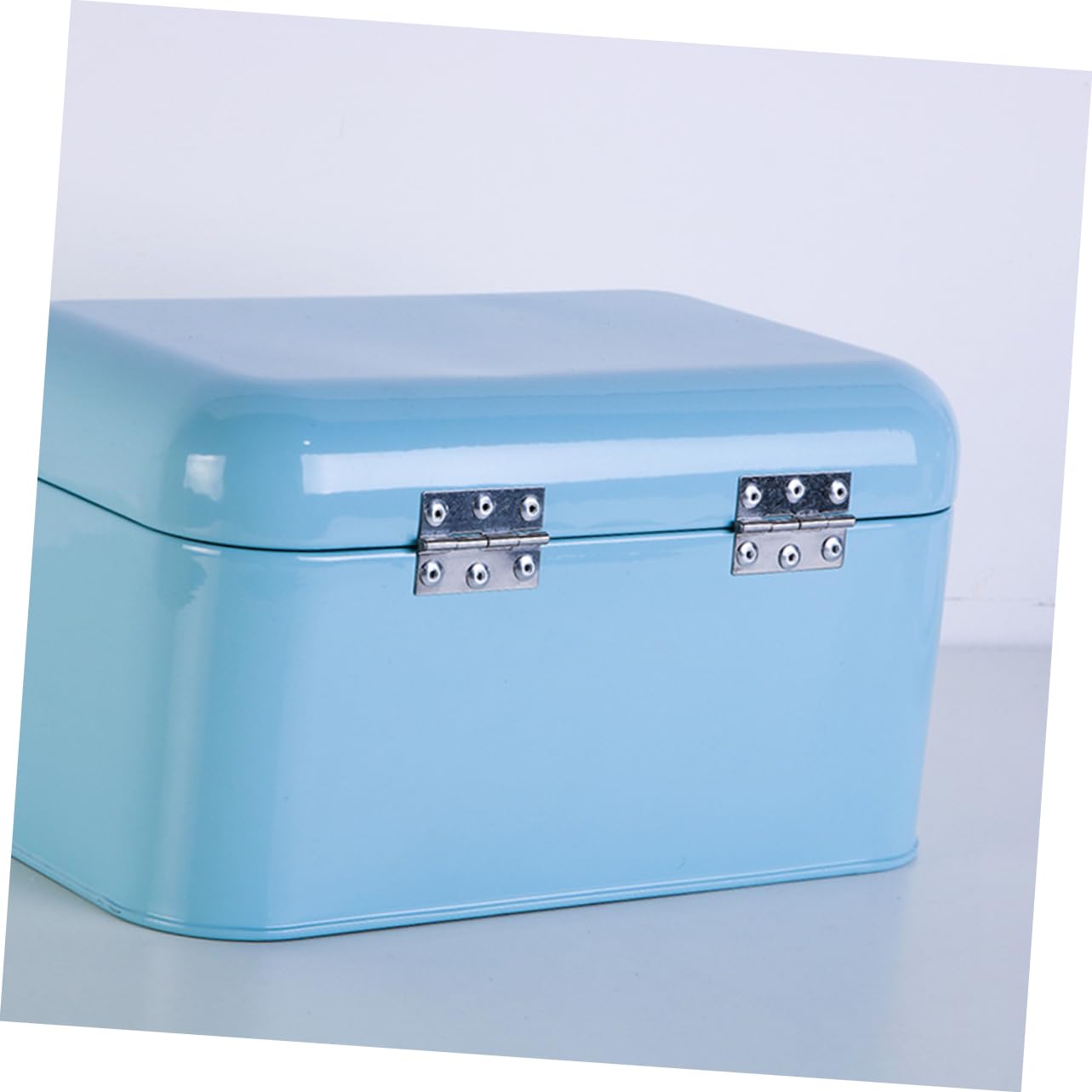 Cabilock Caja de Pan de Hierro con Patrón Especial de Puerta Contenedor de Almacenamiento de Pan Contenedores Herméticos para Almacenar Alimentos Pan para El Hogar Tienda