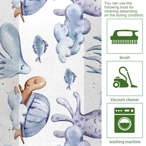 Tapete de cocina antideslizante y lavable, juego de 2 alfombras absorbentes 5