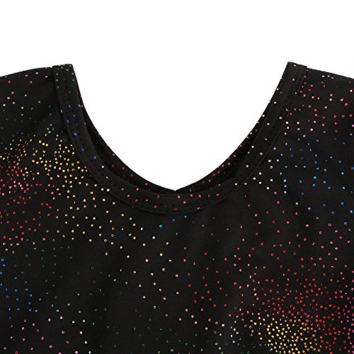 HOZIY Leotards for Girls Ballet Gymnastics Sleeveless Long Sleeve Colorful Sparkles Aqua Blue Pink Purple Solid