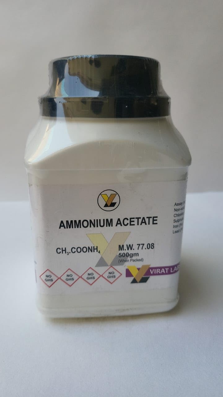 Ammonium Acetate 500g for Lab Testing and Research | Lab Grade, Research Use, Chemical Reagent-image-37