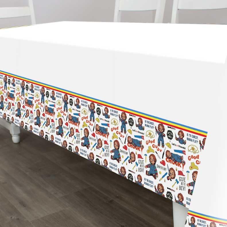 Chucky Table Cover for Birthday Party - All-Inclusive Tableware for Party - Officially Li…