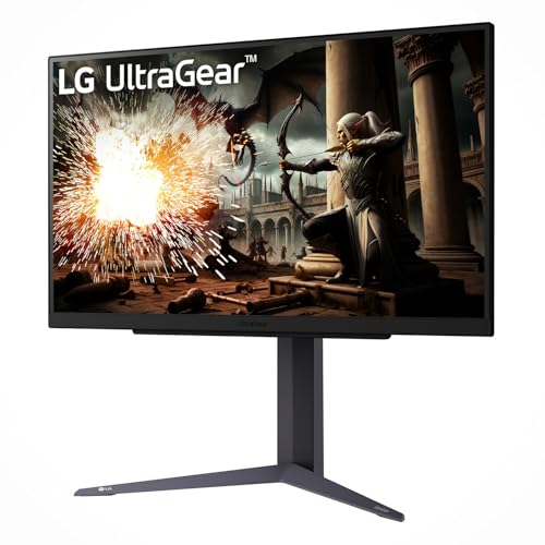 Image of LG 27GS75QX-B 27-inch Ultragear QHD (2560x1440) Gaming Monitor, 180Hz (O /C 200Hz), 1ms, IPS, NVIDIA G-SYNC Compatible, AMD FreeSync, HDR10, Tilt /Height /Pivot Stand, HDMI, DisplayPort, Black