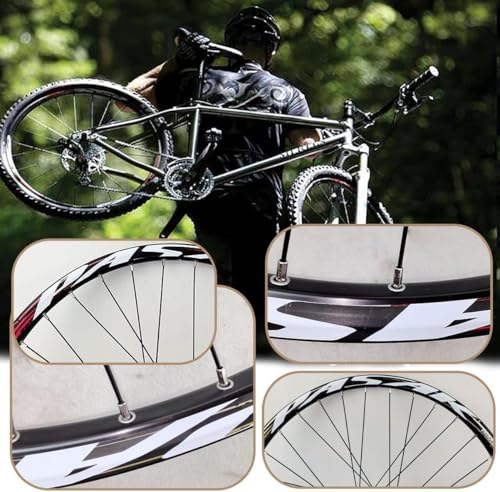 KUNYOS Mountain Bike Wheelset 26/27.5/29 Inch, Double Wall Alloy Disc Brake MTB Wheels, 32H Stainless Steel Spokes, HG Hub 7-12 Speed,Gold,26inch - Image 6