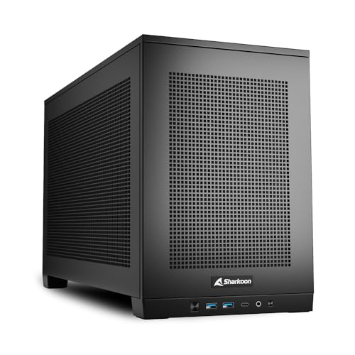Sharkoon Rebel C20 ITX Mini-ITX Gabinete, Compatible con layouts vertical y horizontal, Soporta radiador de 360 mm miniatura 6