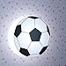 Produktbild JUIANG Runde LED Lichtquelle Fußball Wandlampe Theme Bar Shop Dekorieren Licht Kinderzimmer Schlafzimmer Leuchte Durchmesser 27 cm (10,62 Zoll), 8W Weißlicht Wandleuchten