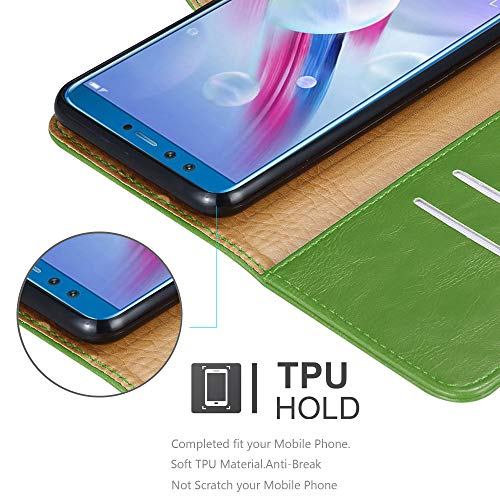 Cadorabo Custodia Libro per Honor 9 LITE in VERDE