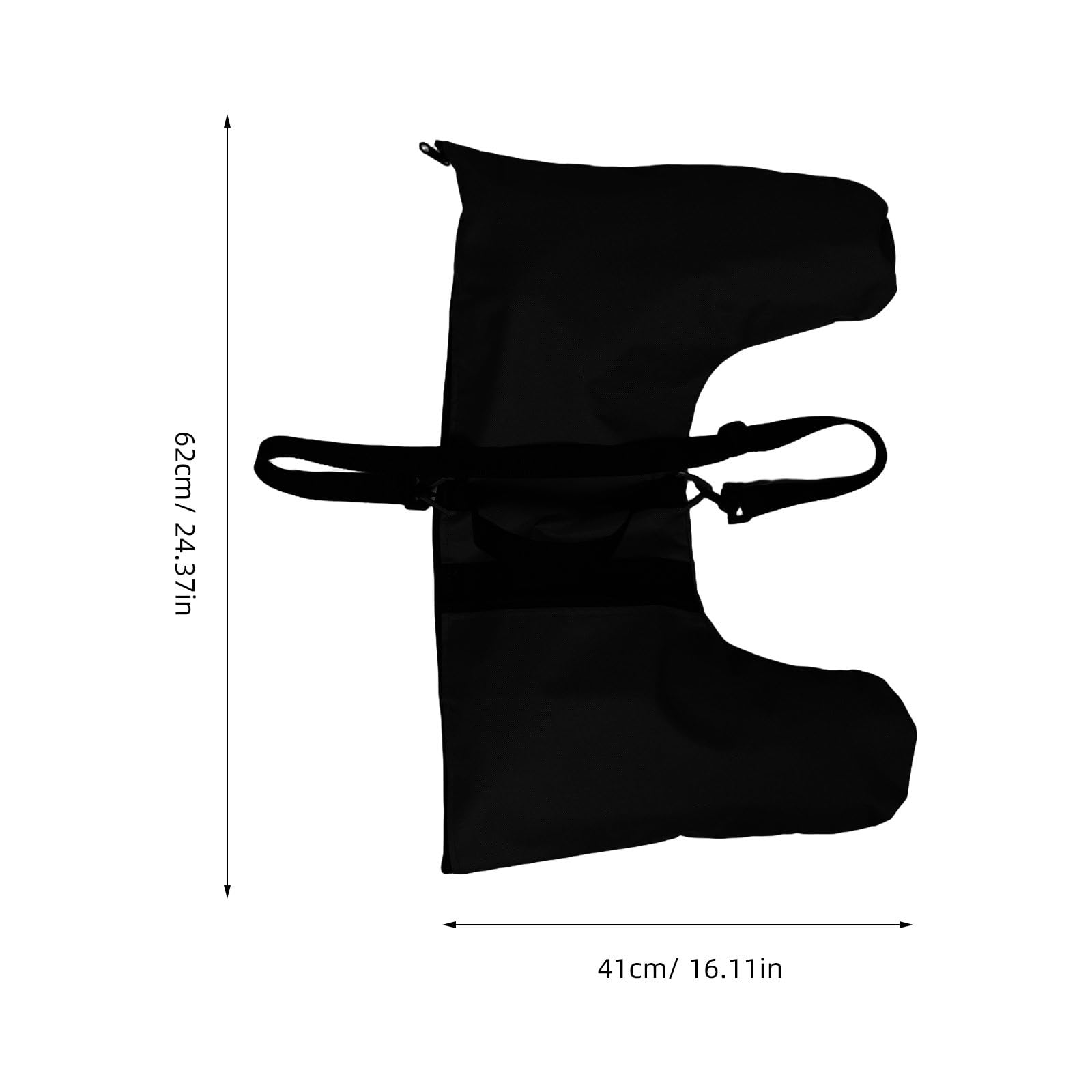 BESTonZON Borsa per pattini a rotelle con tracolla regolabile, borsa per riporre le scarpe da pattinaggio, attrezzatura per pattinaggio sul ghiaccio, attrezzatura sportiva per esterni, nera