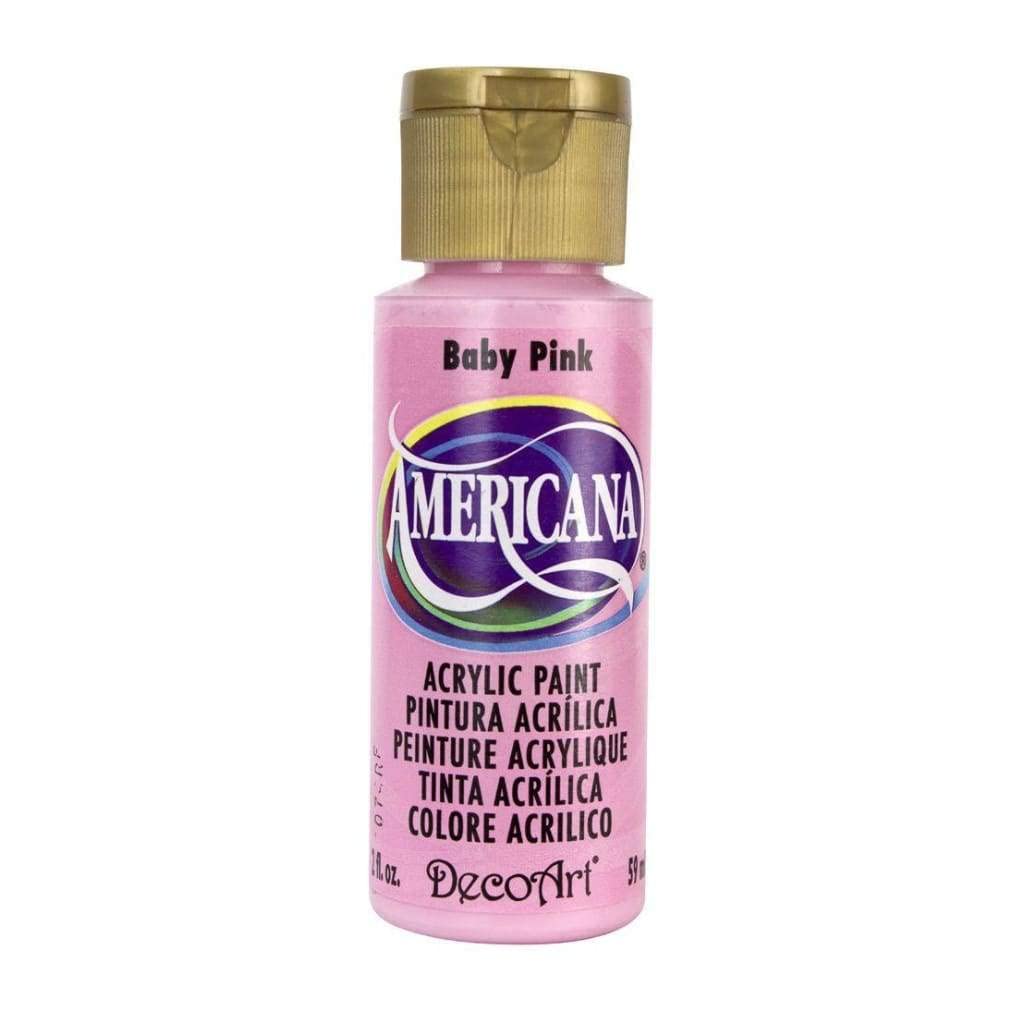 DecoArt Americana Acrylic Paint 2oz-Baby Pink - Opaque