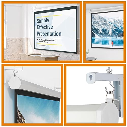 Support mural pour écran de projection ultra stable avec fixation simple Ciieeo