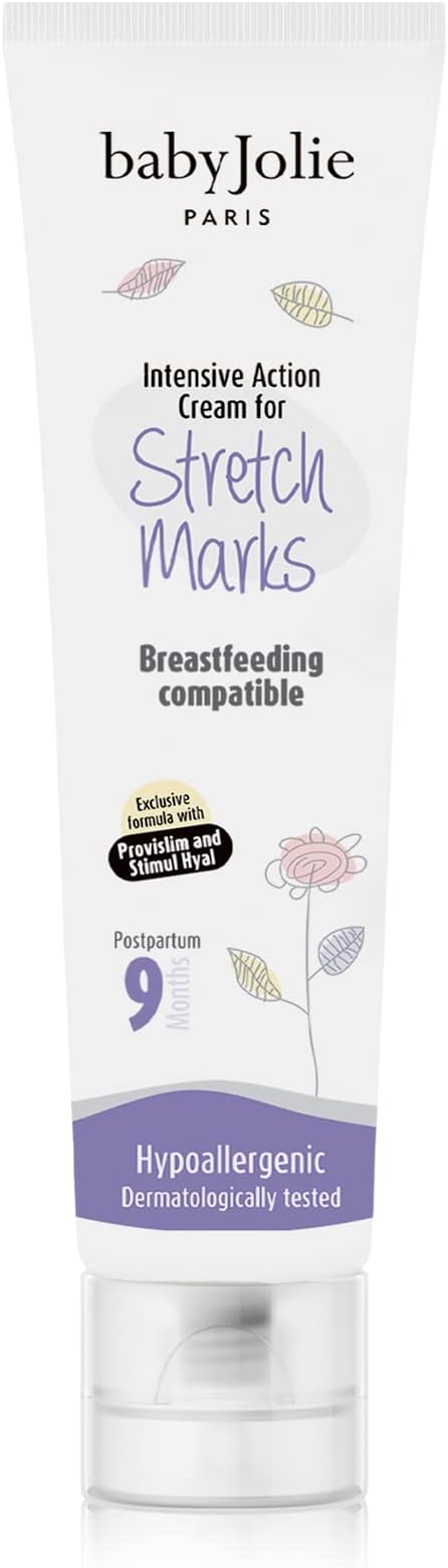 Baby Jolie Stretch Mark Cream for Pregnancy | Intensive Action Lotion for Stretch Mark Prevention