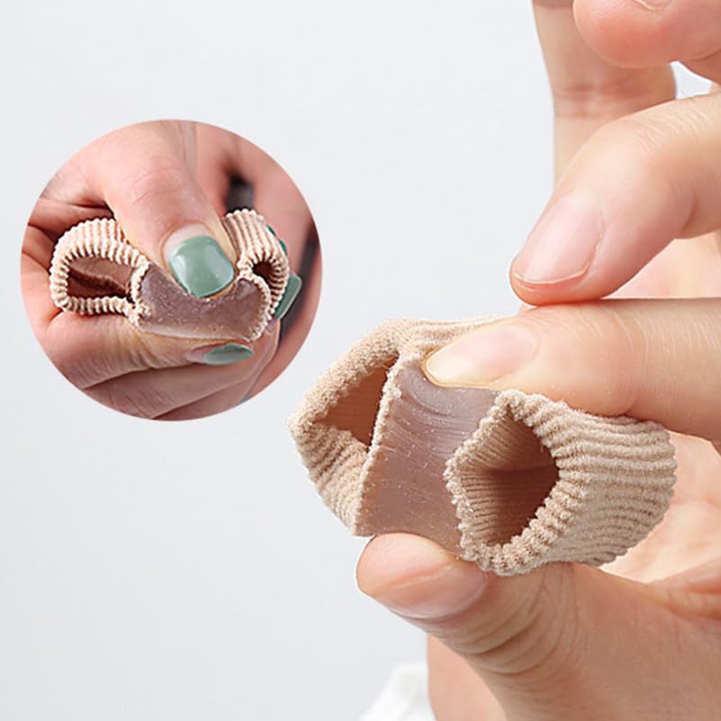 Baluue Woven Toe Separator for Foot Care Ergonomic Toe Splitter to Reduce Bunion Pain and Overlapping Comfortable Reusable Foot Care Supplies