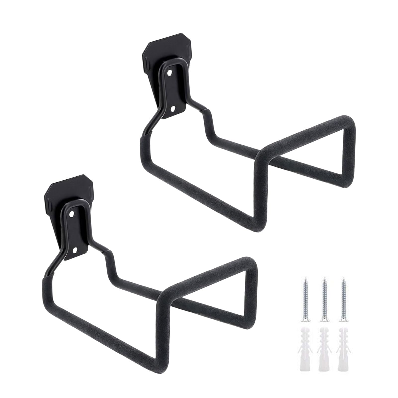 Jazuaiao 2 Holes Iron Garden Hose Reel Hanger 2 Pack For Neat Storage In Outdoor Spaces Pool Hose Storage