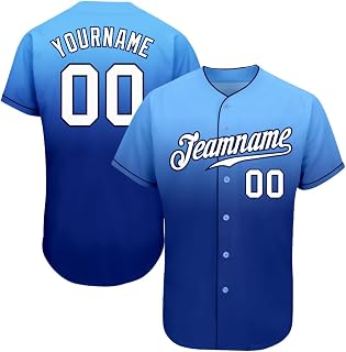 Custom Fade Baseball Jerseys Men Women Youth Personalized Baseball Softball Shirts Sports Uniform Stitched Name Number Logo