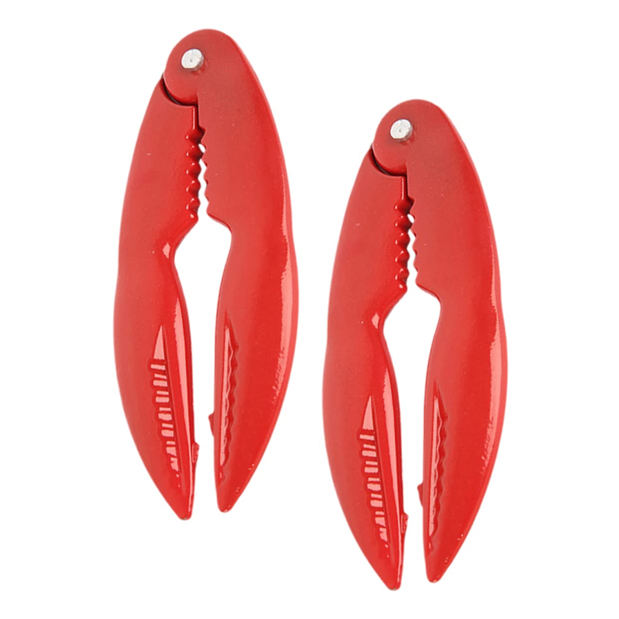 FONDOTIN Crab Eating Clamp Lobster Crackers Seafood Clamps Aluminum Alloy Crab Tongs Set