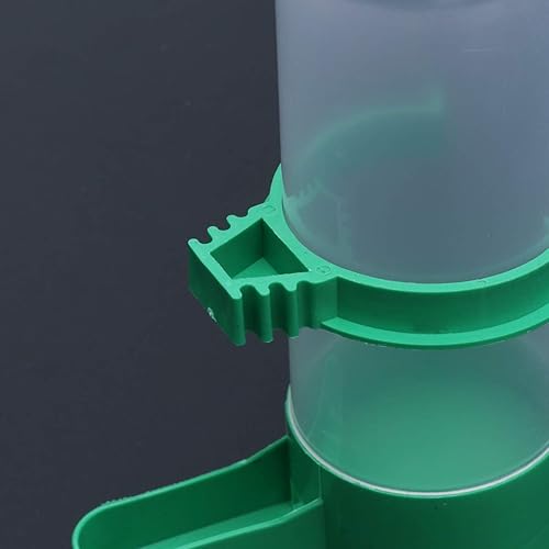 Miniatura 4 de Yardwe Alimentador automático de agua para pájaros, 5 unidades, botella de agua de loro, bebedor de plástico para pájaros, clip para loros,