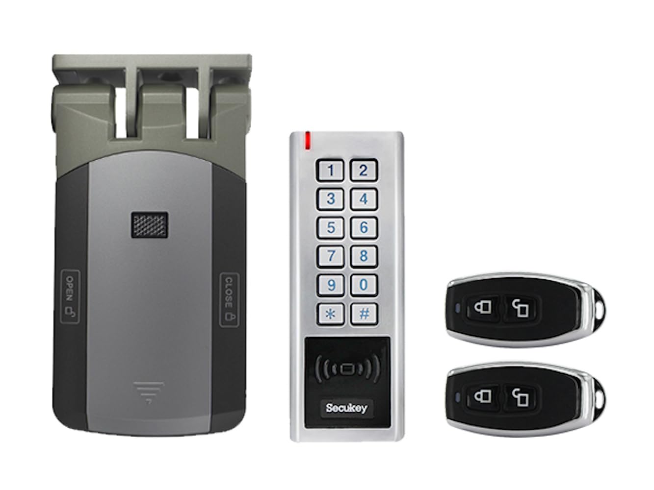 SecukeyD3 Access Control RFID Pin, Wireless, IP66, IK10A Battery and Standalone, Silver