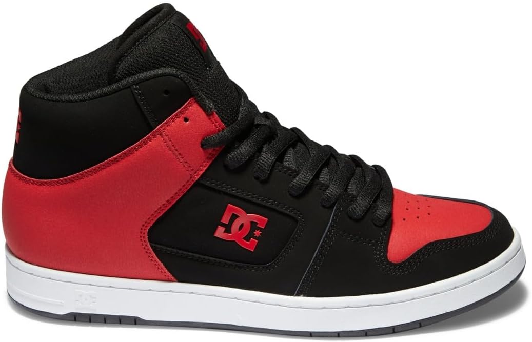 DC Shoes Men's Manteca 4 Hi Sneaker, Black Red, 11.5