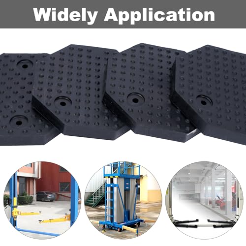 Image of 4 Pack Auto Lift Pads, Rubber Car Lifting Pads, Arm Pads Heavy Duty Automotive Hoist Accessories fit for Auto Truck Hoist, Floor Jack Pad(130x14mm)