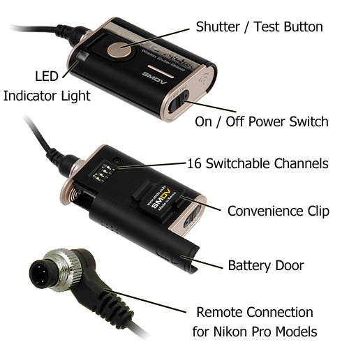 Disparador remoto por cable SMDV End para cámaras Nikon D1H y D1X 5