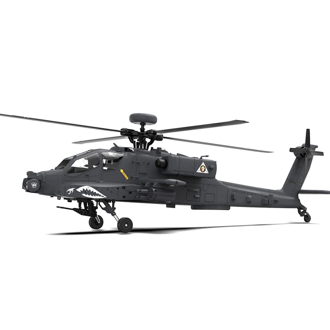 YUTT 1/32 F11-S AH64 RC helikopter z kamerą, RC dwuosiowy co-drive Flybarless 6G/3D Stunt Apachhe model śmigłowca wojskowego (wersja RTF GPS)