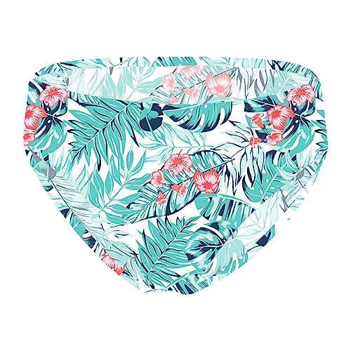 Girls Solid Color Swim Brief Triangle Bikini Bottoms Swim Underpants Yoga Dance Shorts3