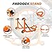 GRAND PITSTOP Motorcycle Stand, Paddock Lift Stand for Rear Wheel with Fork & Swingarm Spool,Weight Capacity 529 lbs/240 Kg's, Dismantable Stand, for Honda Kawasaki Suzuki Motorcycles, Orange