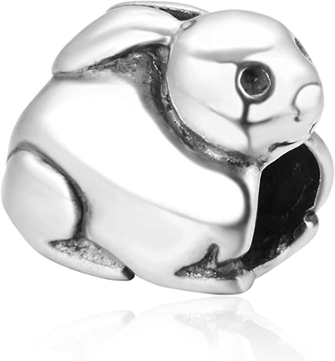 Choruslove 925 Sterling Silver Rabbit Charms Pig Charms fit European Women Bracelet, Gifts for Animal Lover/Mom/Friends/Easter - Image 4