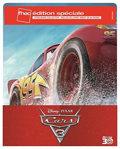CARS 3 - Exklusiv FNAC Steelbook 3D Edition with 84 seitigem Booklet (France) 3 Disc inkl. Bonus Disc - Blu-ray