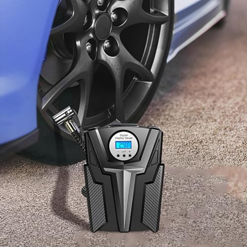 Compresseur air pneu gonfleur electrique portable auto moto camion léger