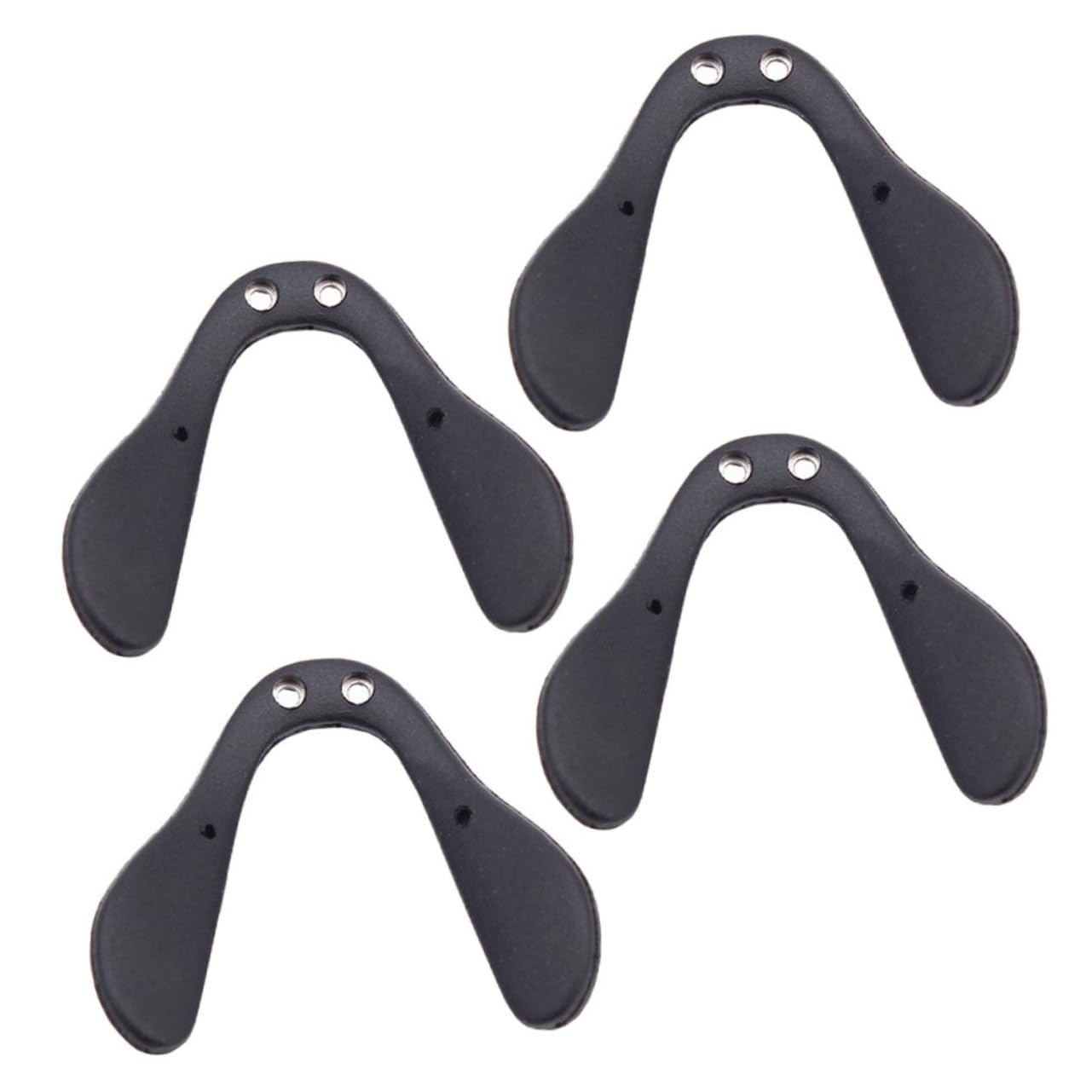 PACKOVE 5 Series 5 Juegos De Almohadillas Nasales De Repuesto Para Gafas Almohadillas Ajustables En Forma De D Antideslizantes Para Puente Nasal De Bicicleta 4 piezas x 5