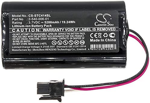 Cameron Sino Battery for Soundcast MLD414, Outcast Melody PN:Soundcast 2-540-006-01 5200mAh / 19.24Wh