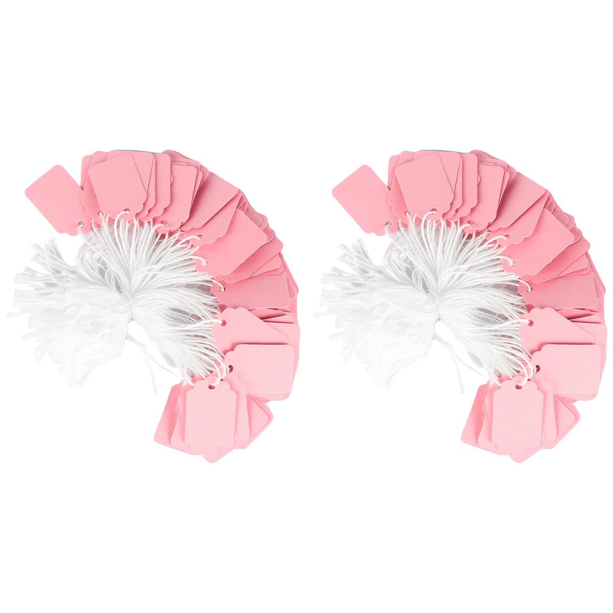 Tiardey 200 Pink Gift Tags (22 x 35 mm) Multipurpose Price Tags for Labeling Price Clothing Jewelry Displays and Gifts