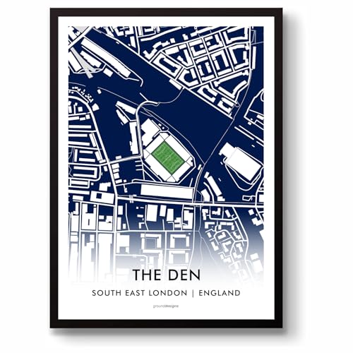 GroundDesigns MILLWALL FC The Den Stadium Map