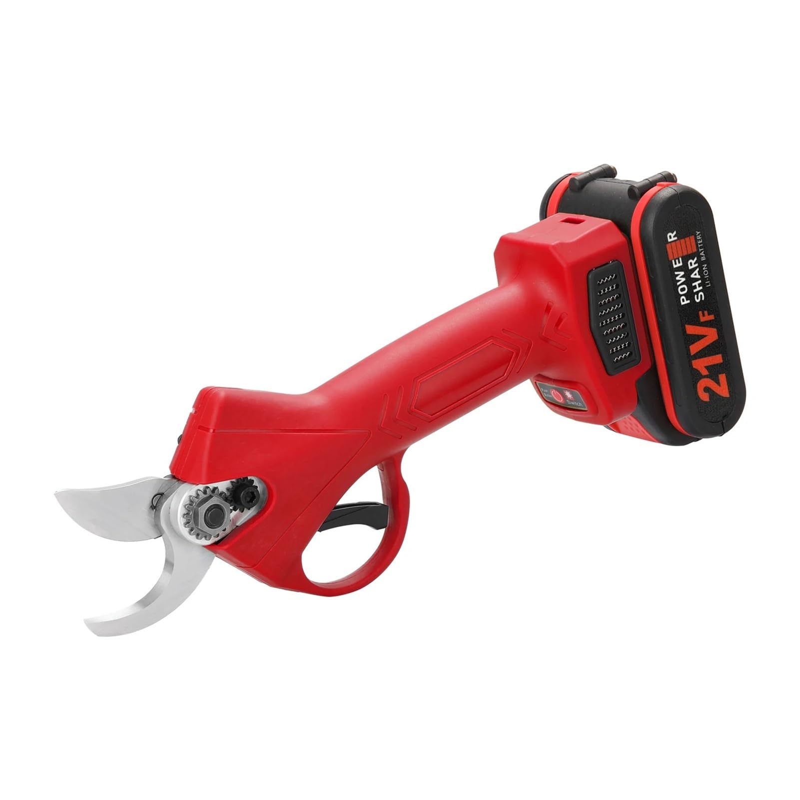 21V 800W max.Cordless Electric Pruner Pruning Shear Efficient Fruit Tree Bonsai Branches Cutter Landscaping Tool(Brown)