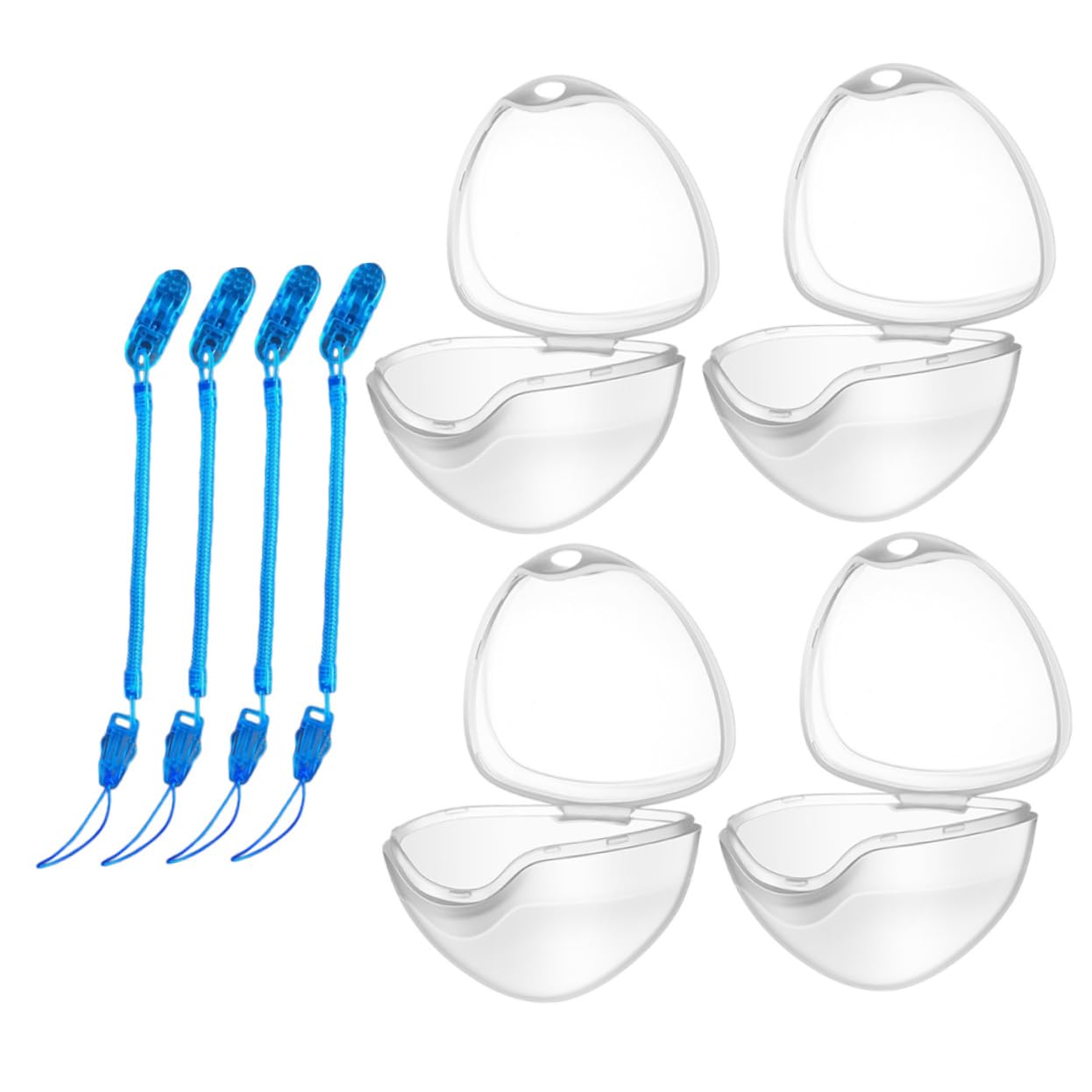 ORFOFE 12pcs Holder Clip Storage Box Box for Newborn Boy Girl Portable Cases Ropes
